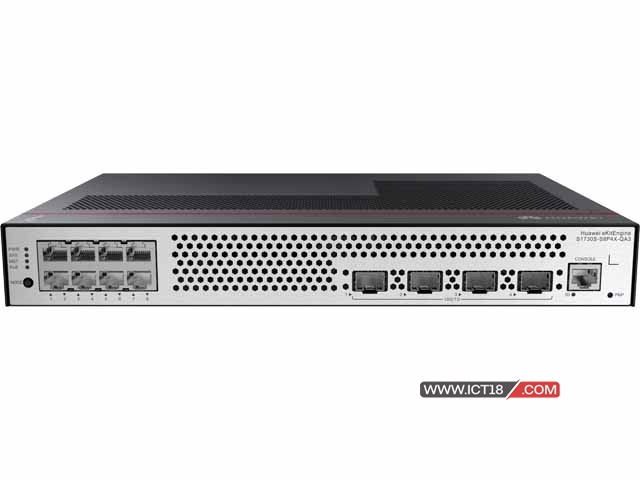 华为坤灵S1730S-S8P4X-QA3交换机 eKitEngine S1730S-S8P4X-QA3(8个10/100/1000BASE-T以太网端口(125W PoE+),4个万兆SFP+,内置交流供电,无风扇) 交换容量502Gbps/5.02Tbps，包转发率72Mpps