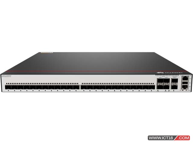 华为S5735-S24J4XE-V2交换机｜24口2.5GE SFP+4口万兆光+专用堆叠口，中小型组网高效之选
